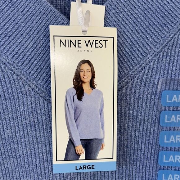 NEW Nine West V Neck Sweater - Picture 1 of 5
